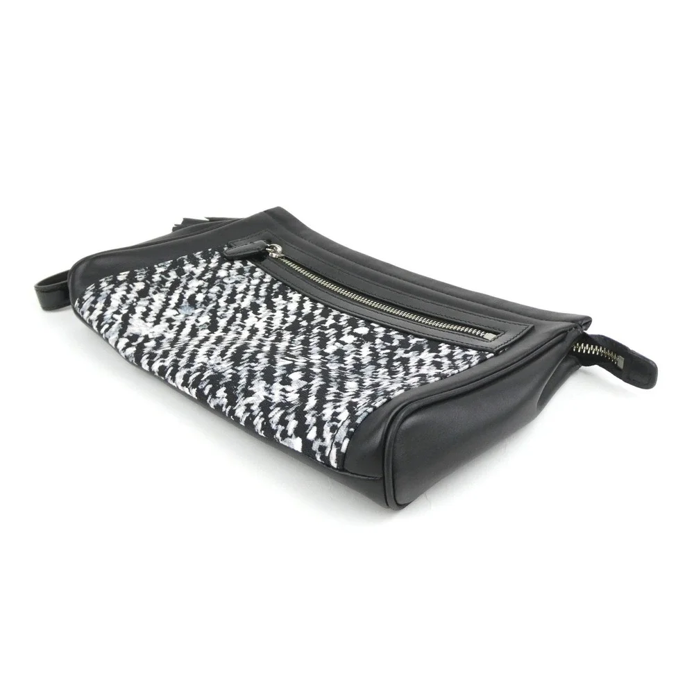 Coach Leg Ivory Multi Dongl Print Large‎ Clutch NWT 50031